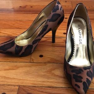 Leopard print heels